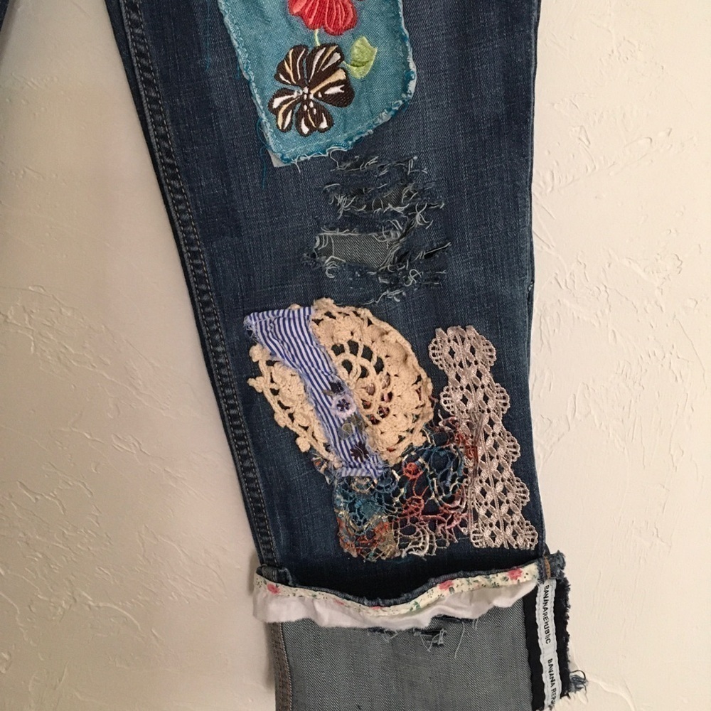 Denim Capri Cuffed Pants Size 10 - Picture 6 of 16
